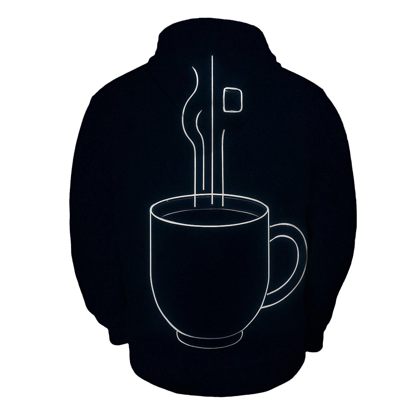 Midnight Espresso Lines zip-up hoodies