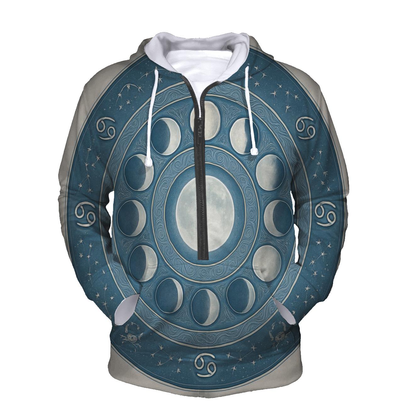 Cancer Lunar Tides Mandala pullover hoodies