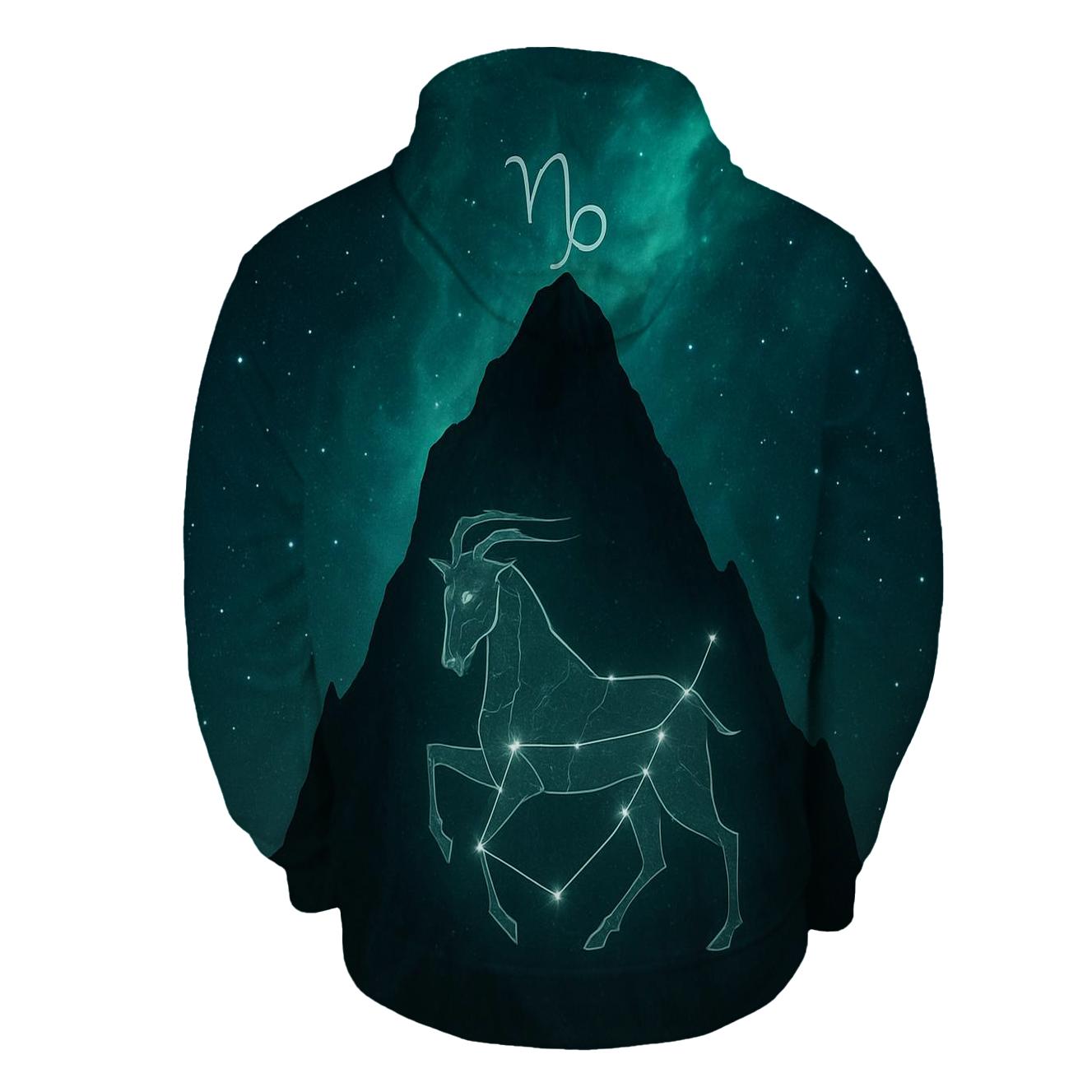 Capricorn Mountain Nebula Crest lightweight hoodies