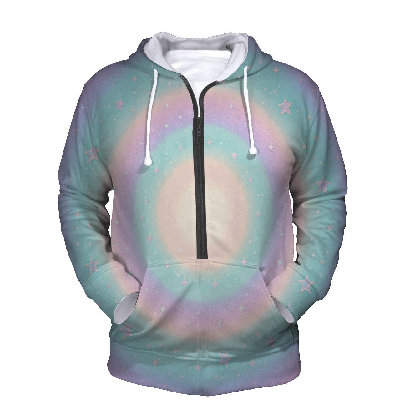 Pastel Halo Glitterstorm custom hoodies