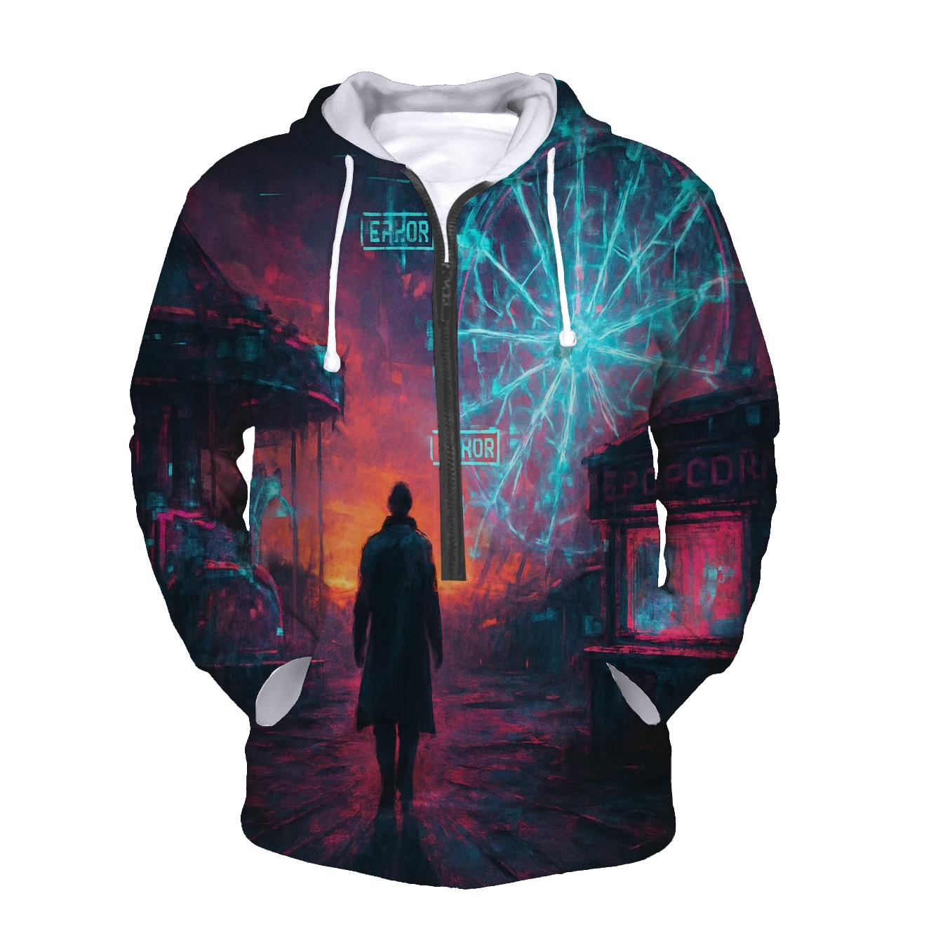 Glitch Carnival Voyager zip-up hoodies