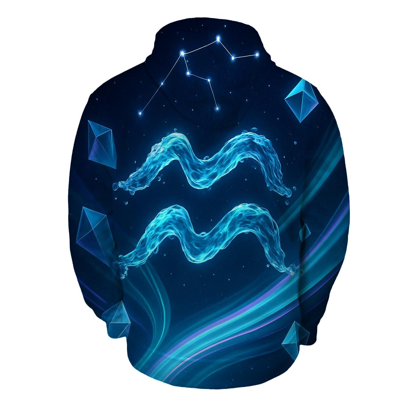 Aquarius Crystal Wave Starstream lightweight hoodies