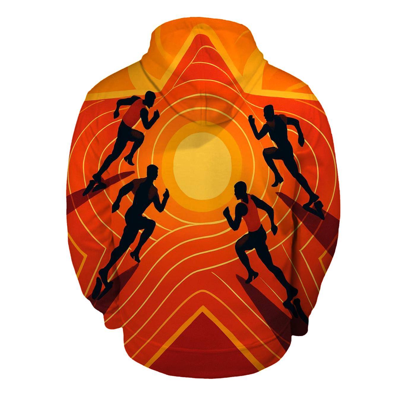 Solar Sprint Track Relay graphic hoodies