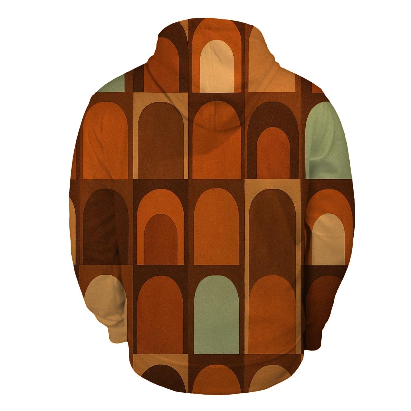 Cafe Groove Wall Pattern premium hoodies