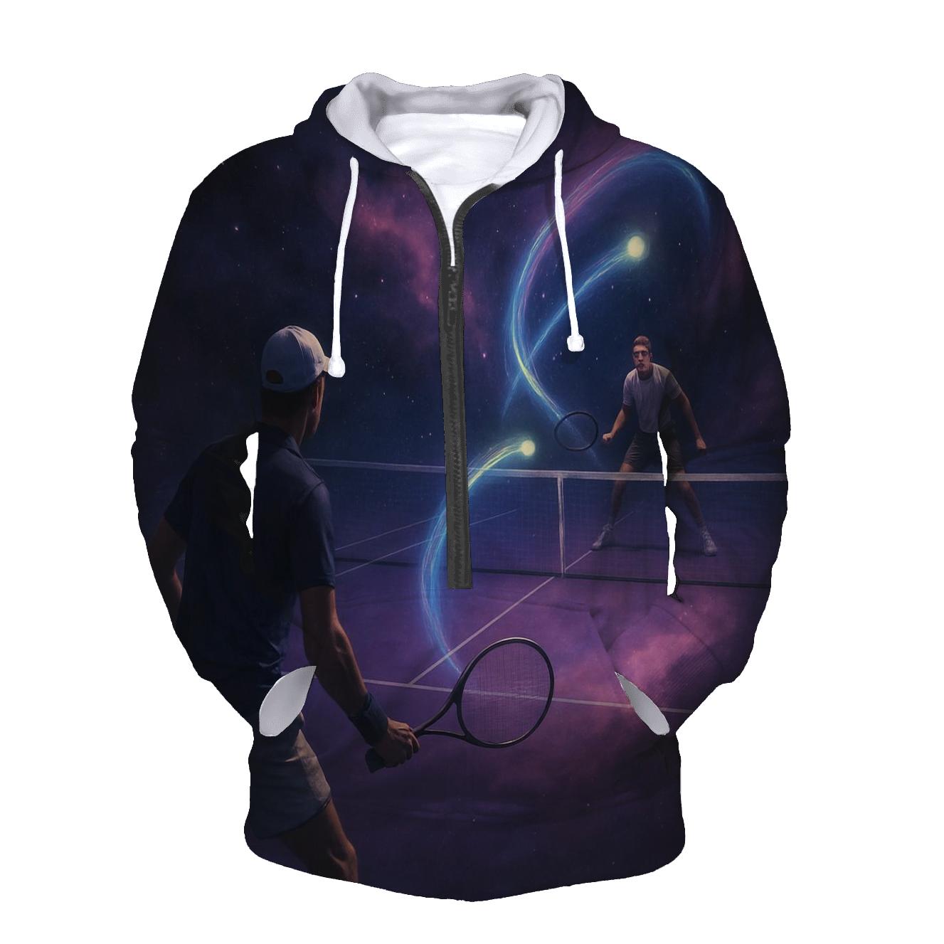 Nebula Tennis Rally graphic hoodies