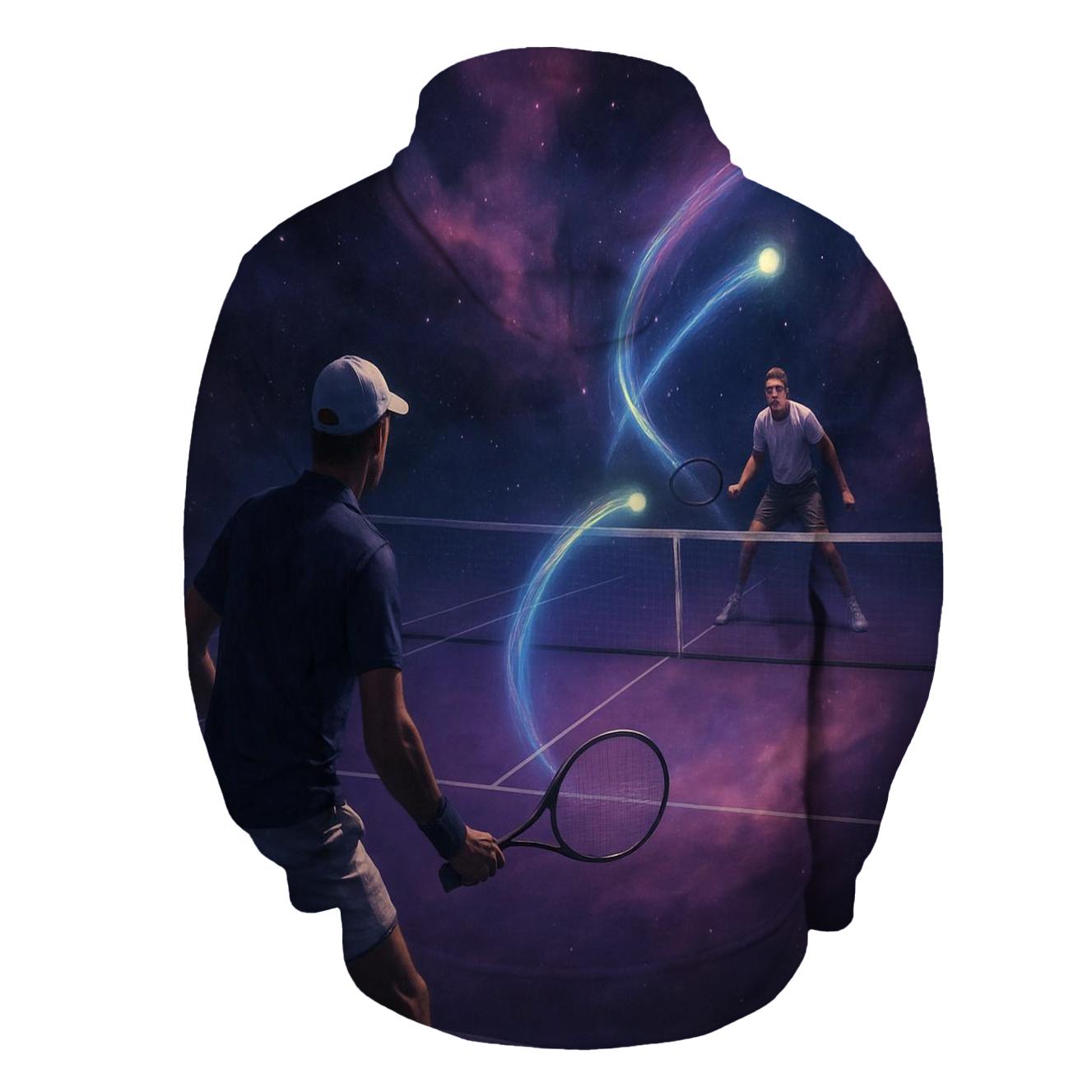 Nebula Tennis Rally graphic hoodies