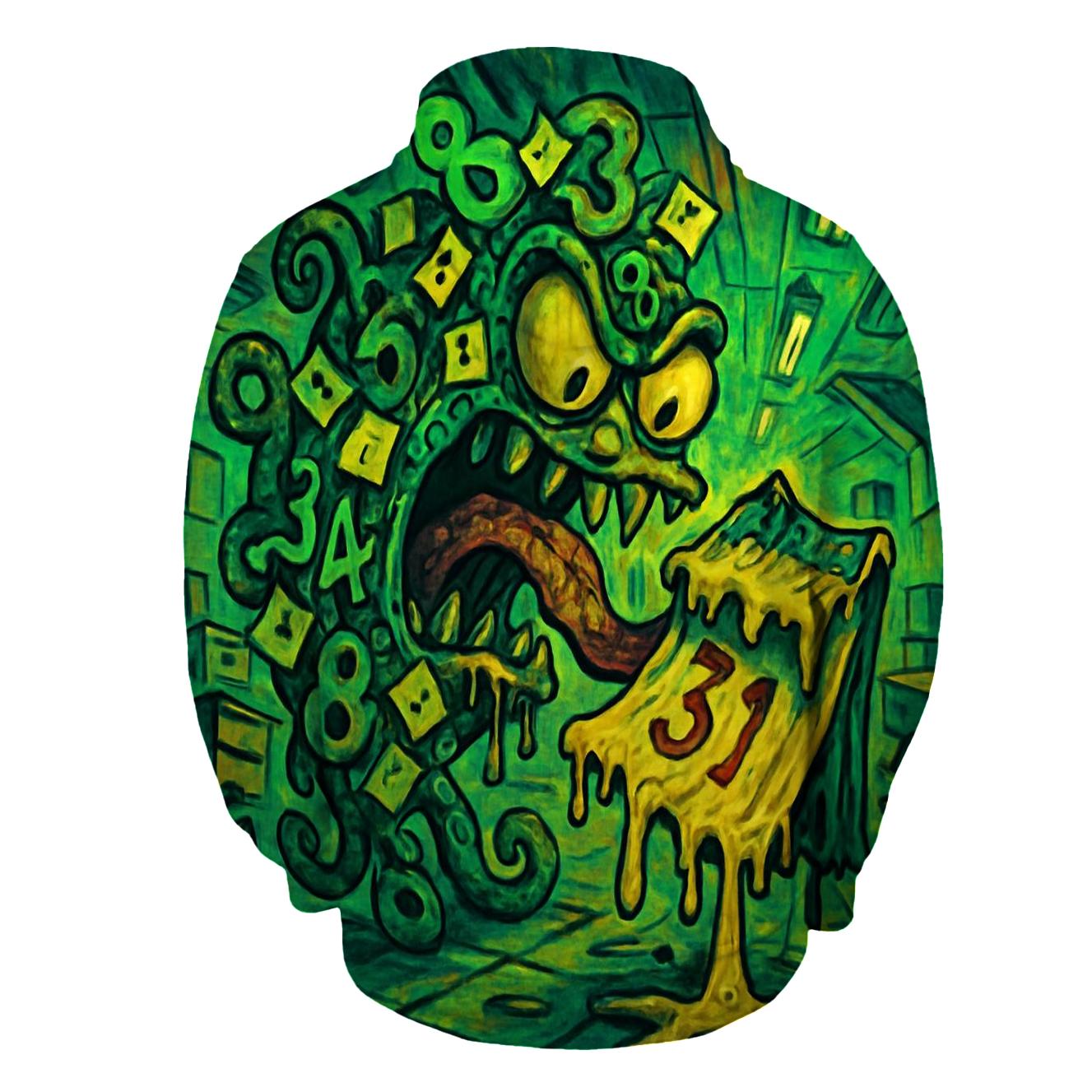 Calendar Eating Monster hoodies fashion