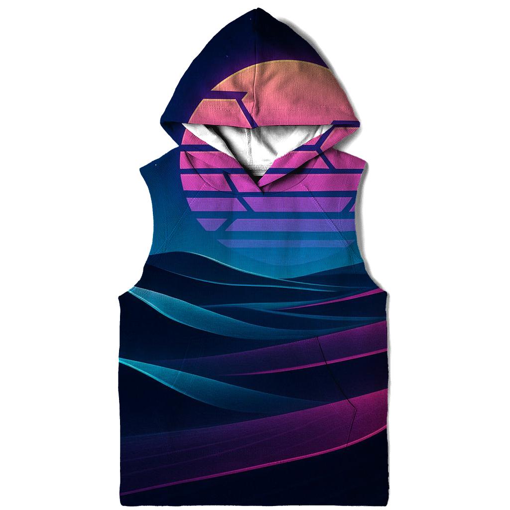 Neon Desert Mirage premium hoodies