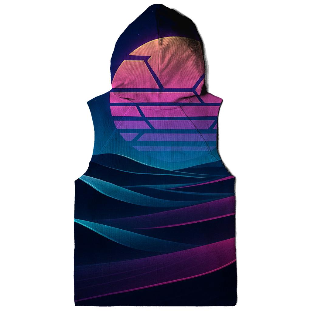 Neon Desert Mirage premium hoodies