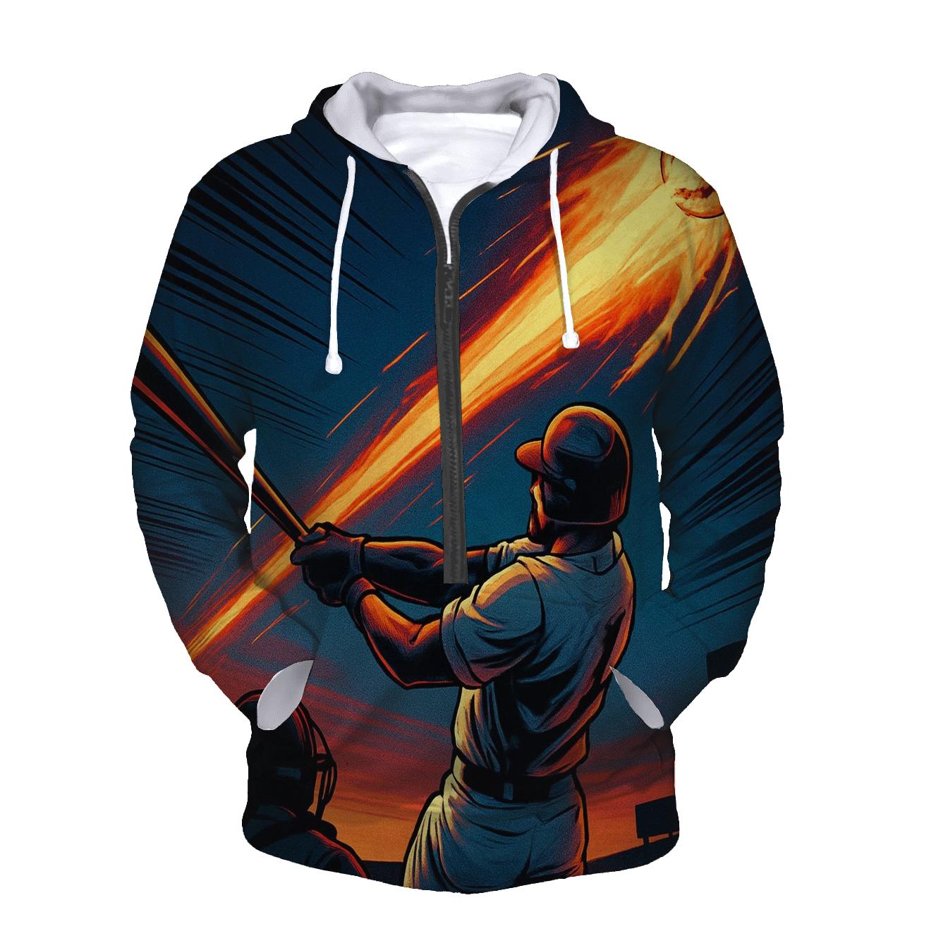 Meteor Strike Baseball Moment pullover hoodies
