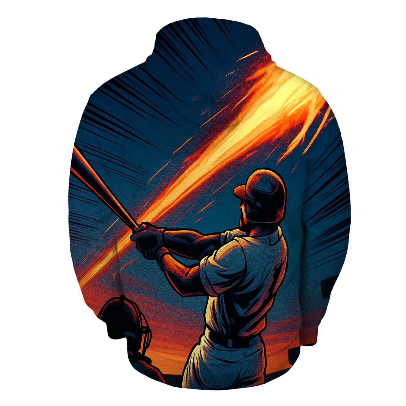 Meteor Strike Baseball Moment pullover hoodies