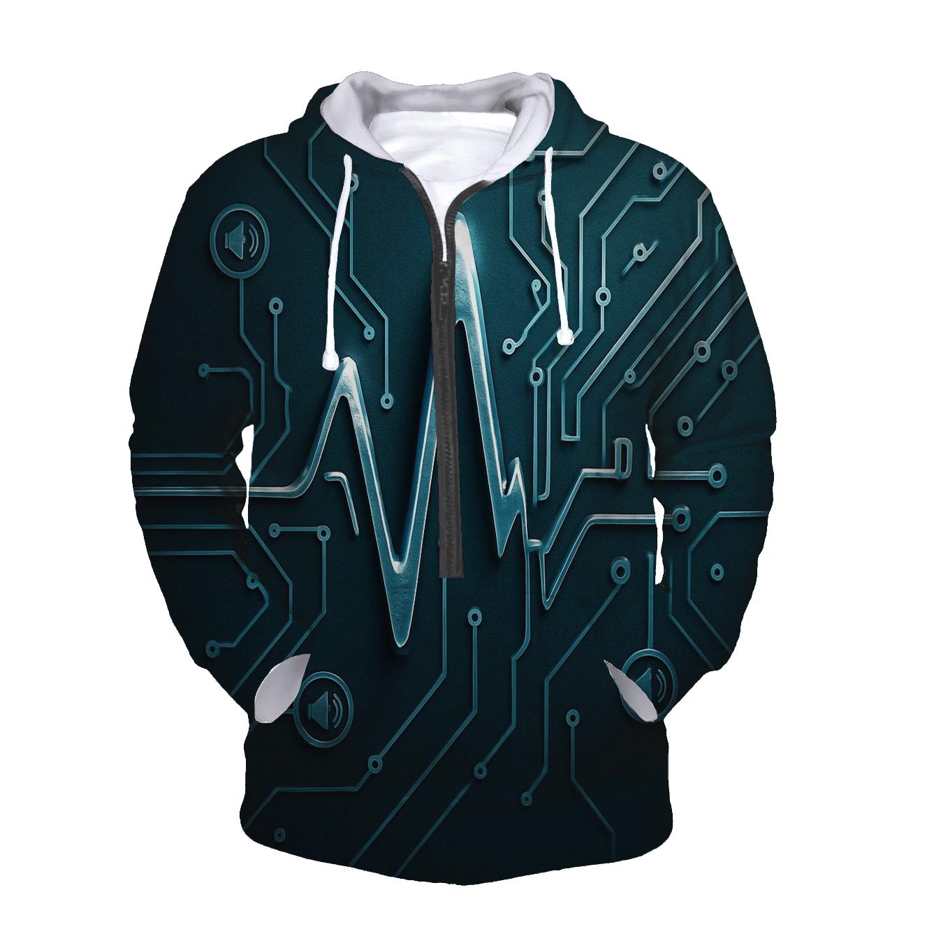 Chrome Soundwave Circuit custom hoodies