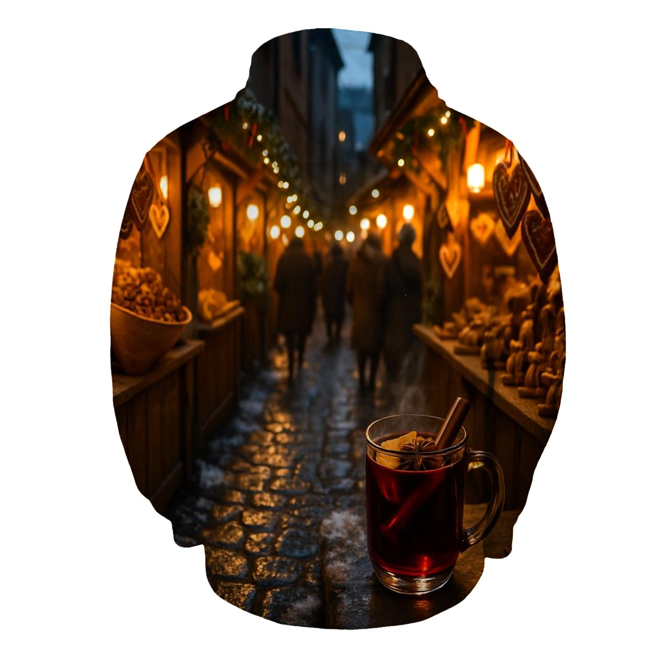 Old World Christmas Market Alley premium hoodies
