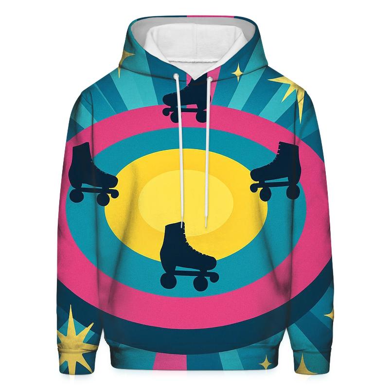 Neon Roller Disco Lights lightweight hoodies