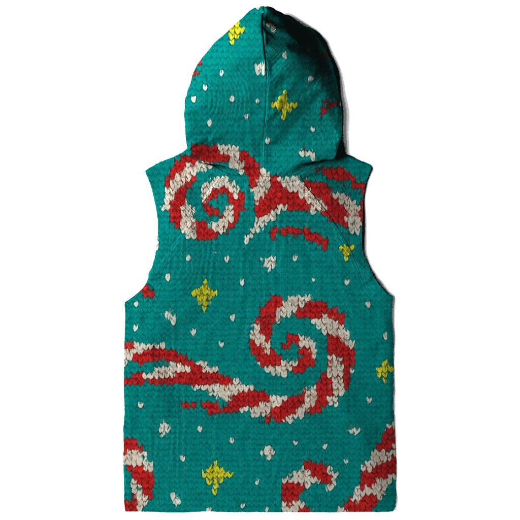 Candy Cane Comet Spiral Tiles custom hoodies