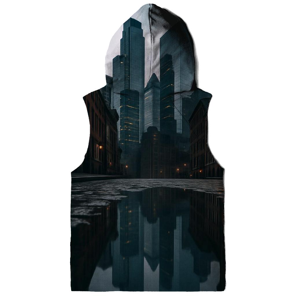 Financial District Reflections After Rain heavyweight hoodies