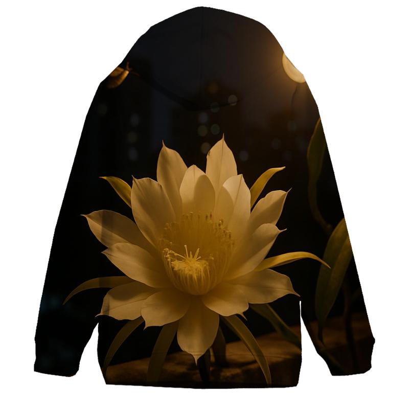 Night Blooming Cereus On Balcony Rail lightweight hoodies