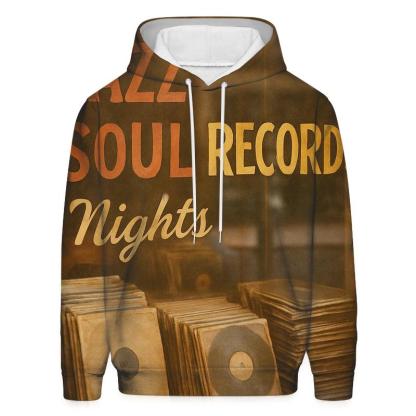 Vintage Record Store Window Display hoodies fashion