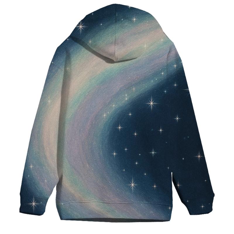 Midnight Aurora Shimmer lightweight hoodies