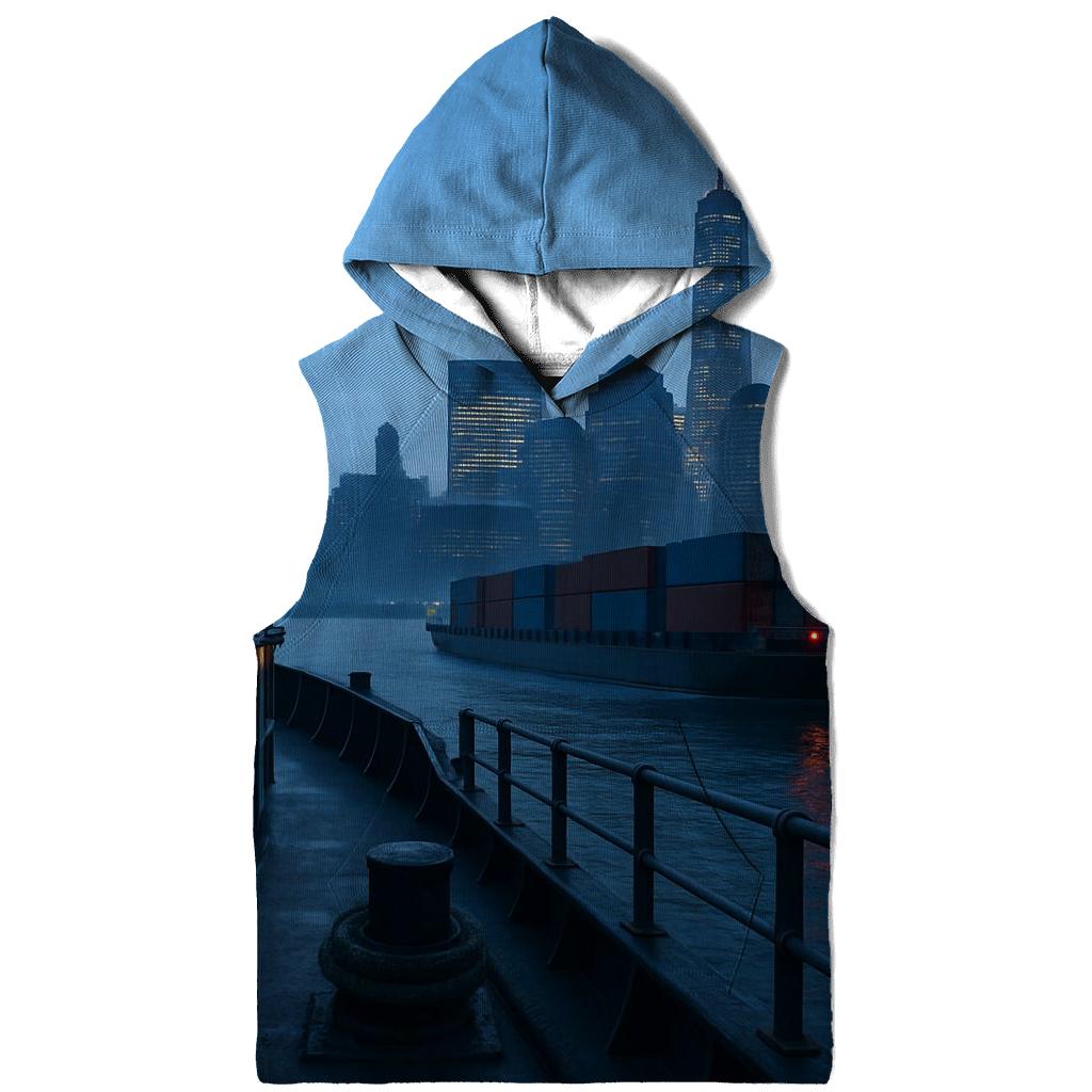 Early Morning Cargo On The East River premium hoodies