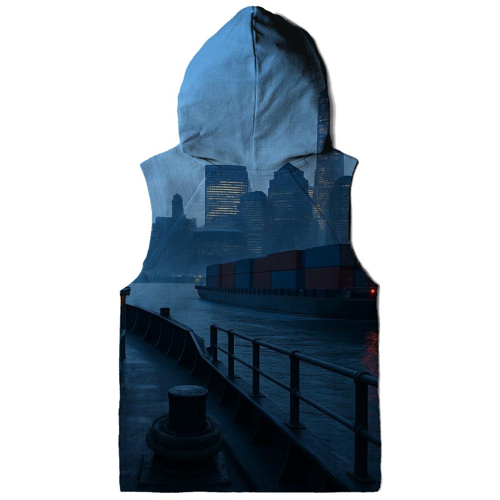 Early Morning Cargo On The East River premium hoodies