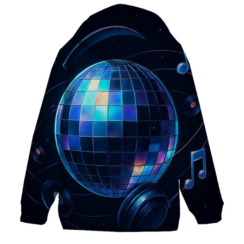 Holographic Disco Orbit graphic hoodies
