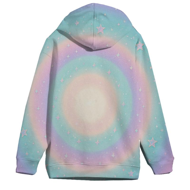 Pastel Halo Glitterstorm designer hoodies