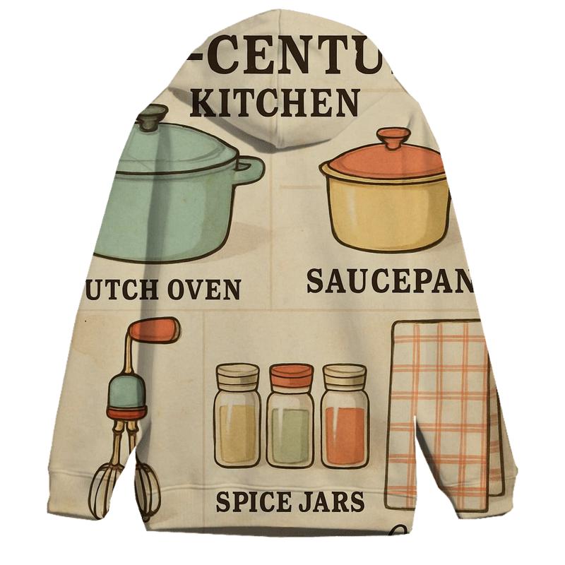 Retro Kitchen Recipe Wall Chart hoodie styles