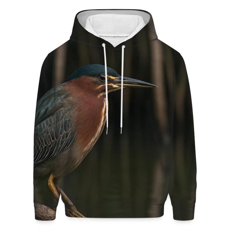 Mangrove Sentinel Green Heron pullover hoodies