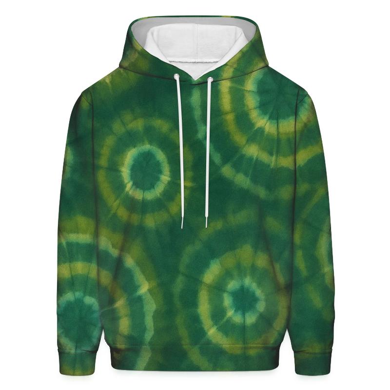 Overdye Forest Ripple Rings zip-up hoodies