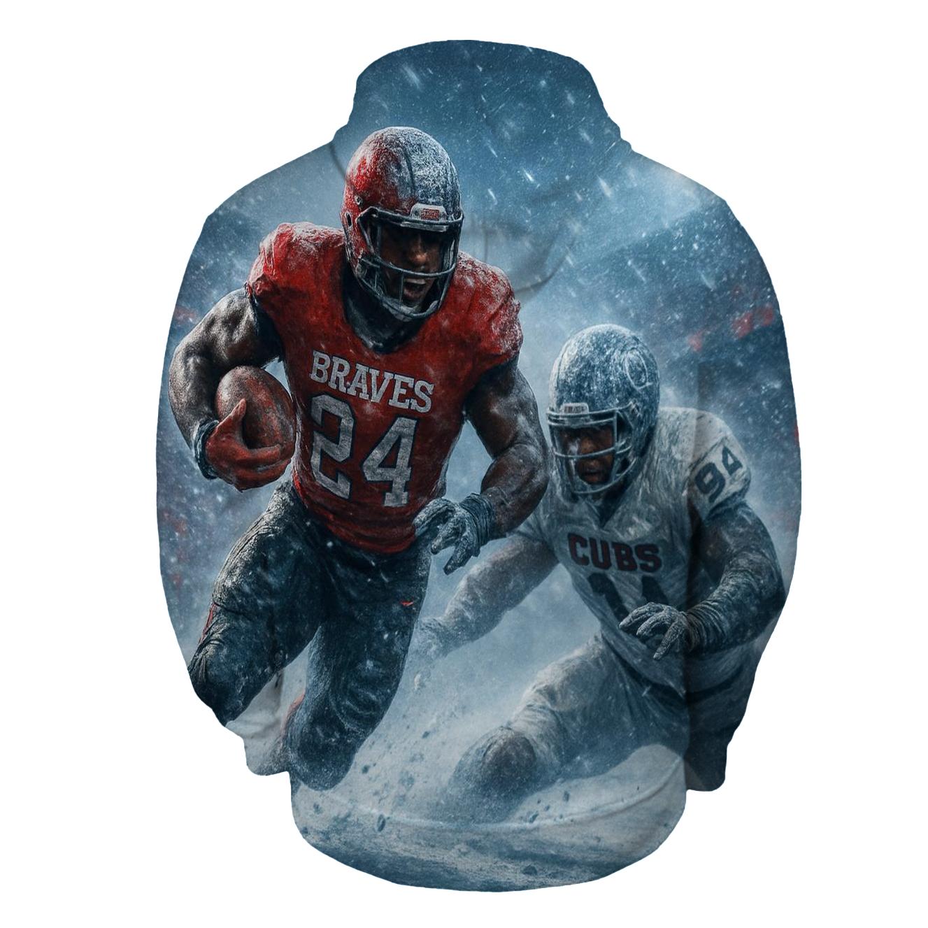 Frozen Yard Battle Braves Vs Cubs custom hoodies