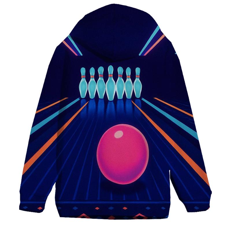Retro Laser Bowling Night hoodie designs