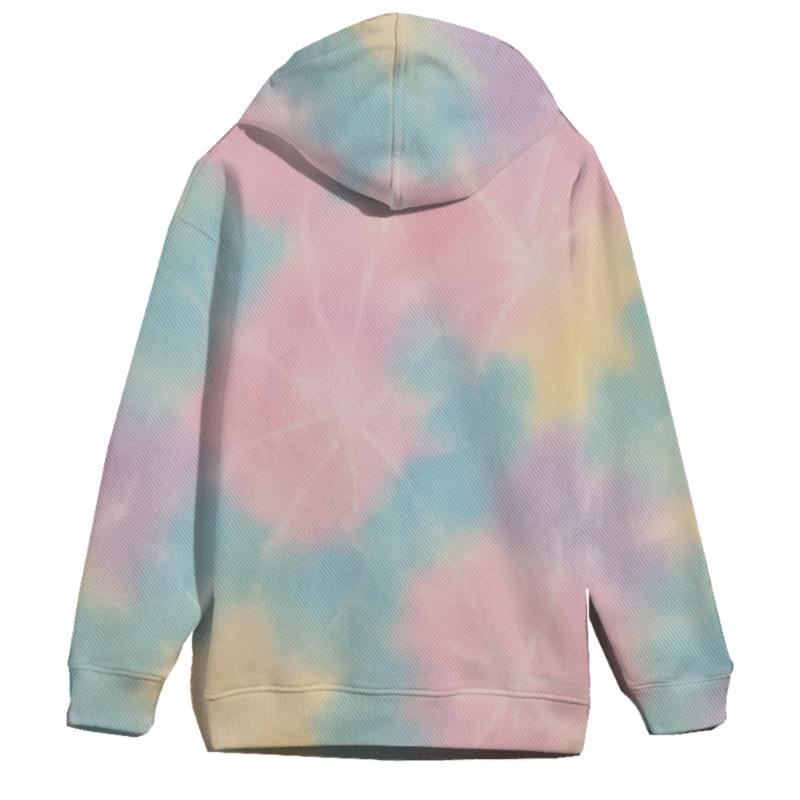 Pastel Rainbow Crumple Field designer hoodies