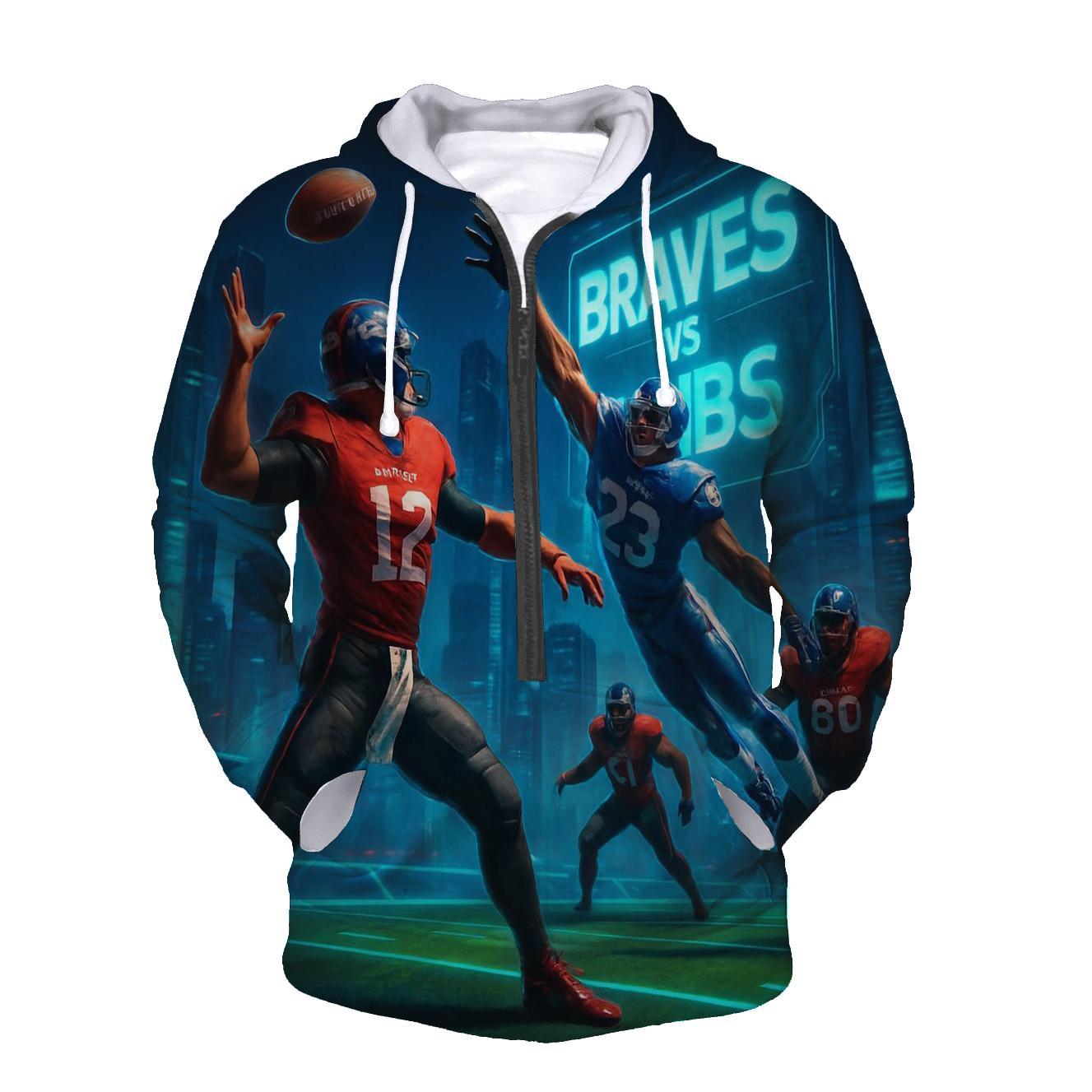 Rooftop City Bowl Braves Vs Cubs heavyweight hoodies