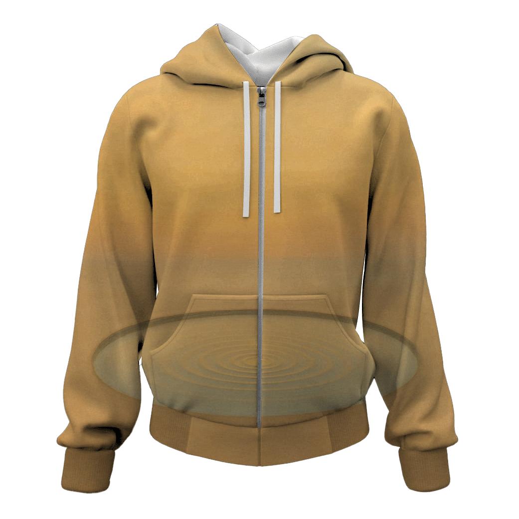 Golden Stillness Pool zip-up hoodies