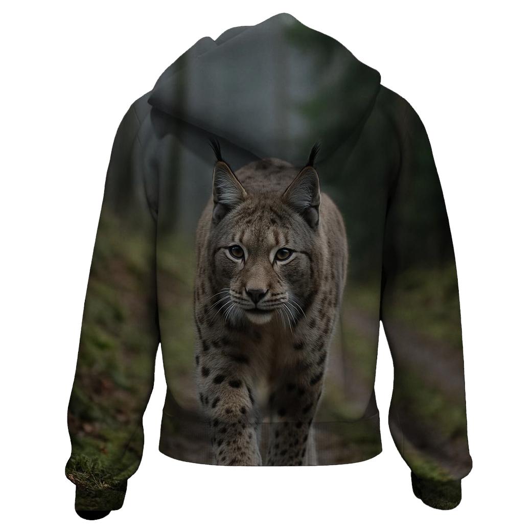 Mistline Stalker Eurasian Lynx printed hoodies