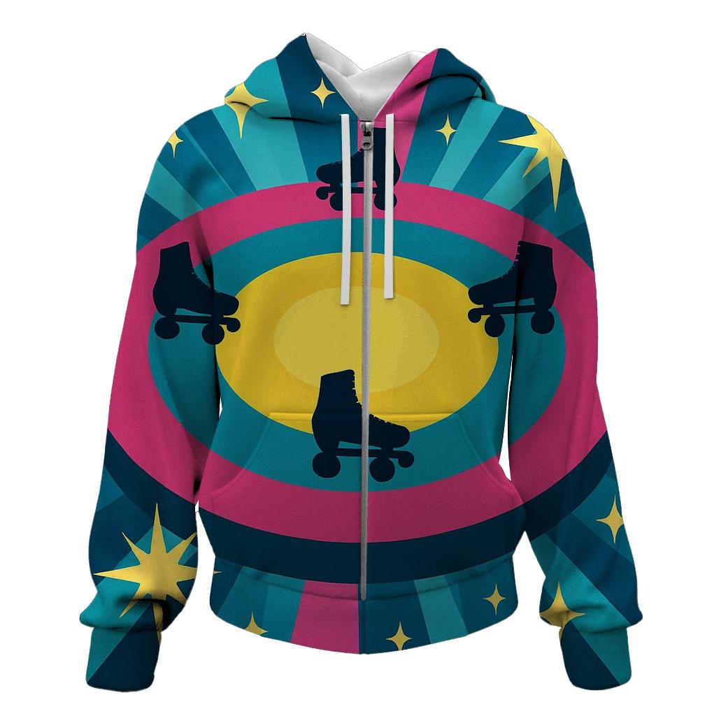 Neon Roller Disco Lights hoodie styles
