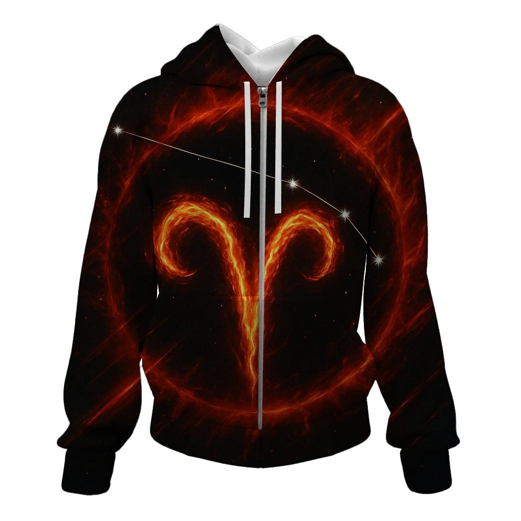 Aries Solar Fire Sigil pullover hoodies