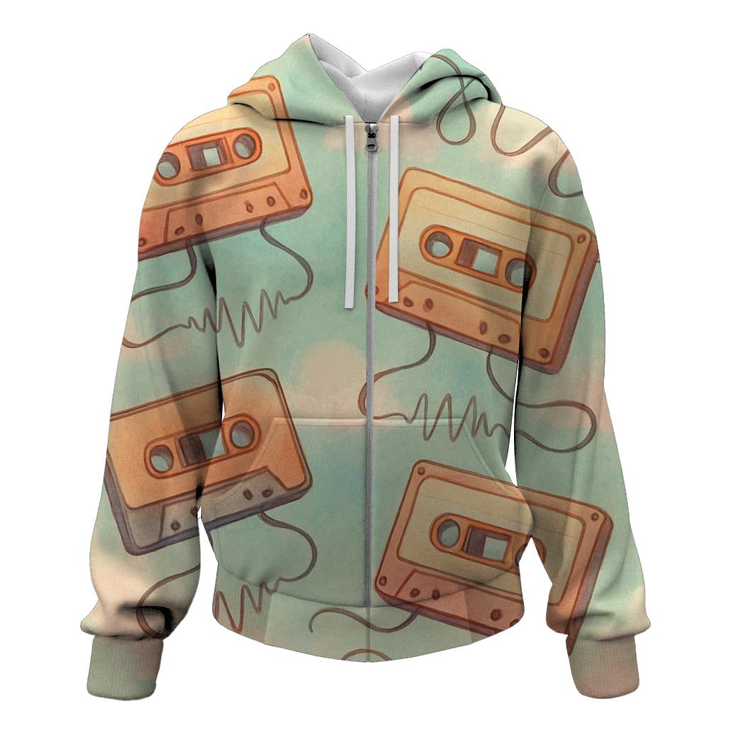 Pastel Cassette Daydream hoodies fashion
