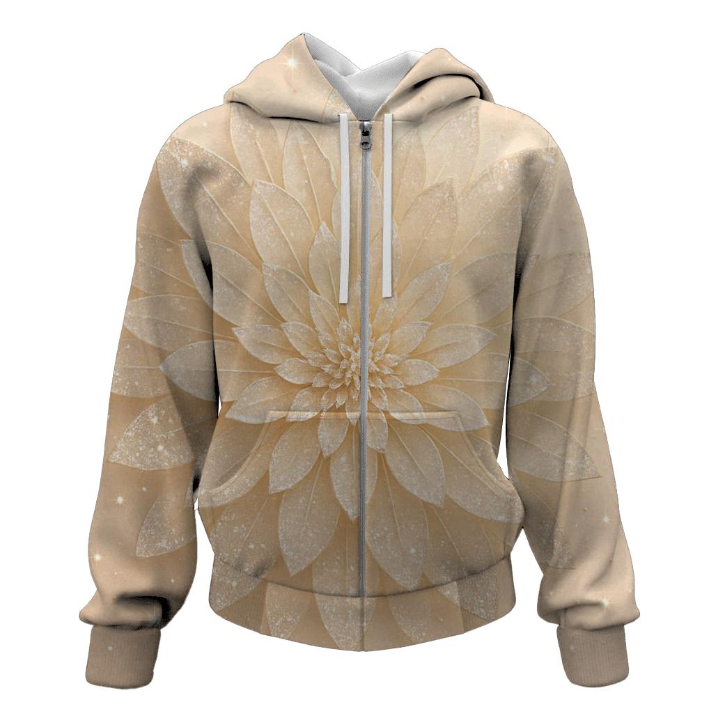 Champagne Crystal Bloom hoodie designs