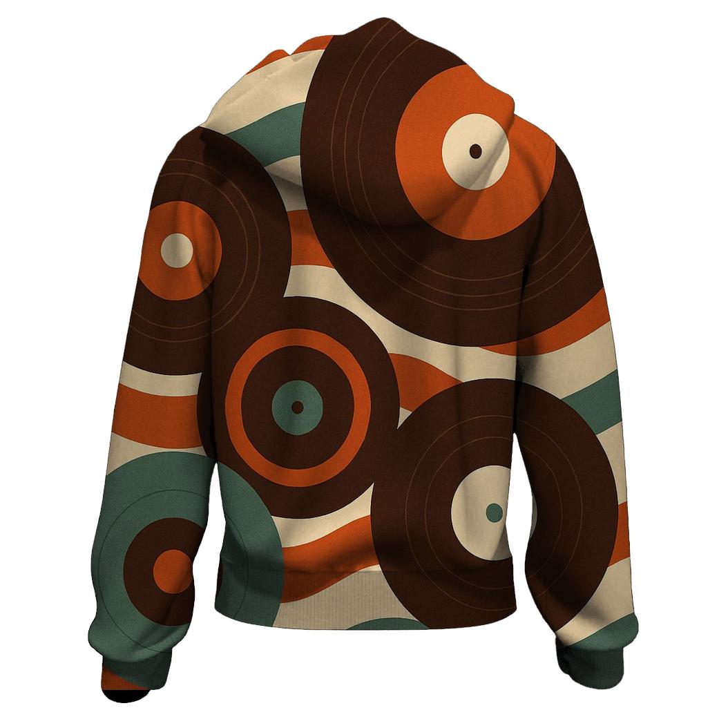 Retro Record Waves premium hoodies