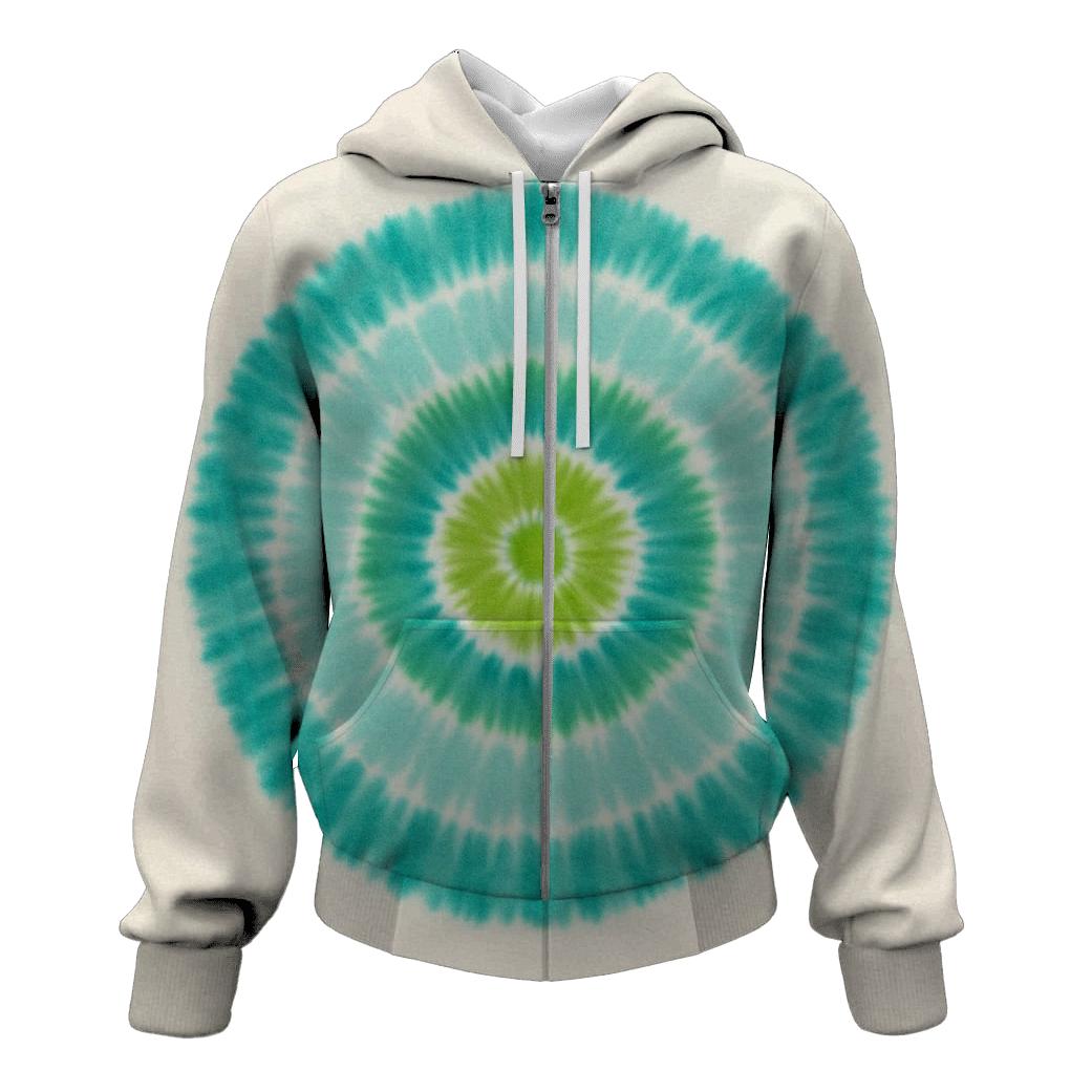 Lime Bullseye Echo Rings premium hoodies