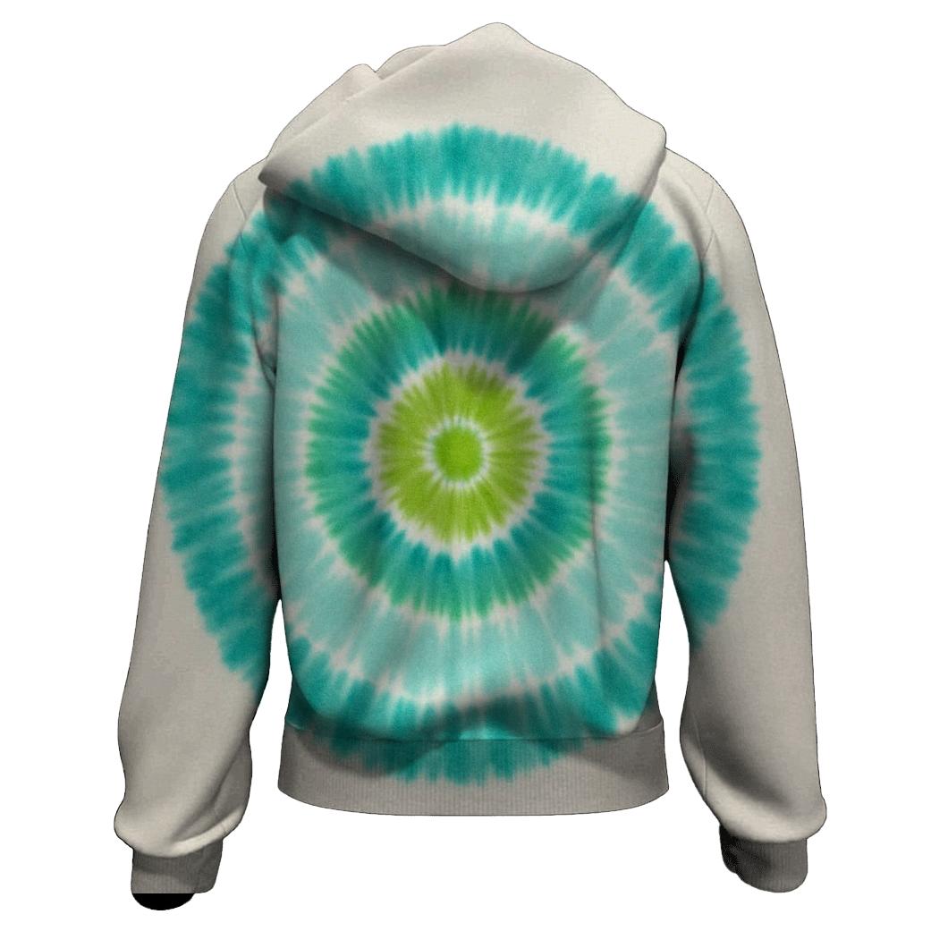 Lime Bullseye Echo Rings premium hoodies