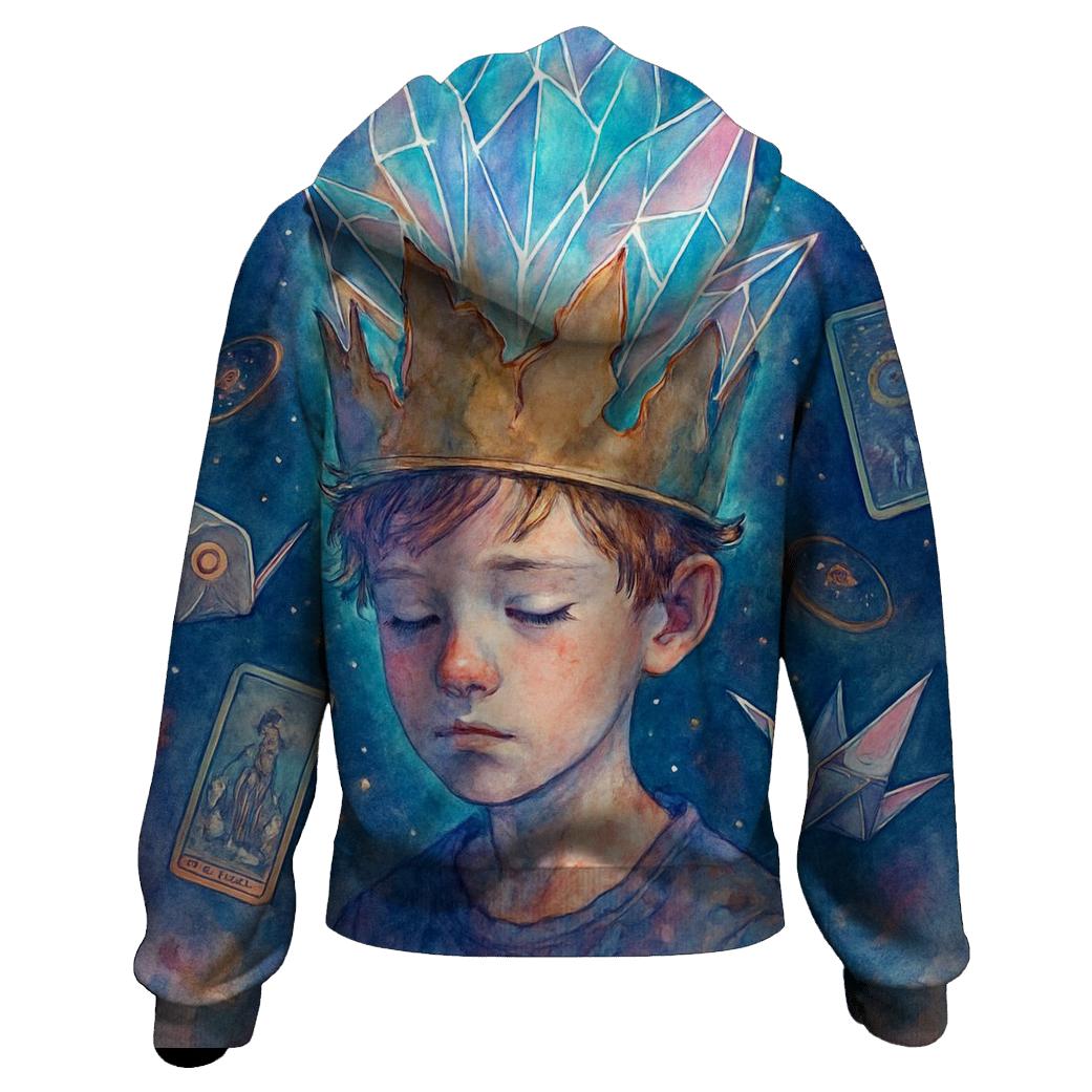 Quantum Cardboard Crown zip-up hoodies