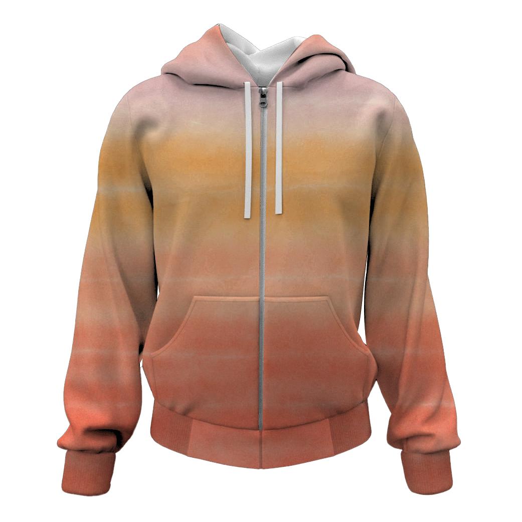 Sunset Horizon Stripe Wash hoodies fashion