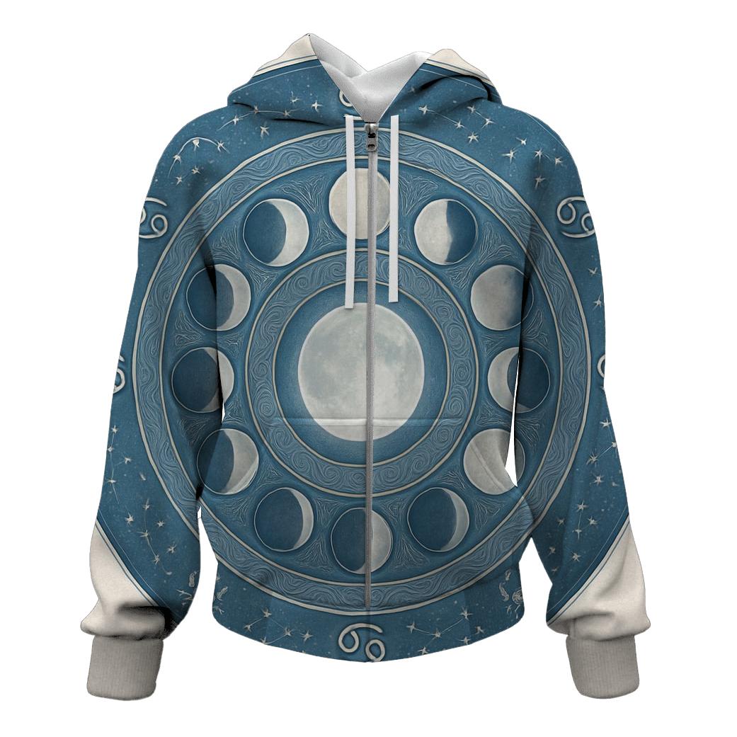 Cancer Lunar Tides Mandala custom hoodies