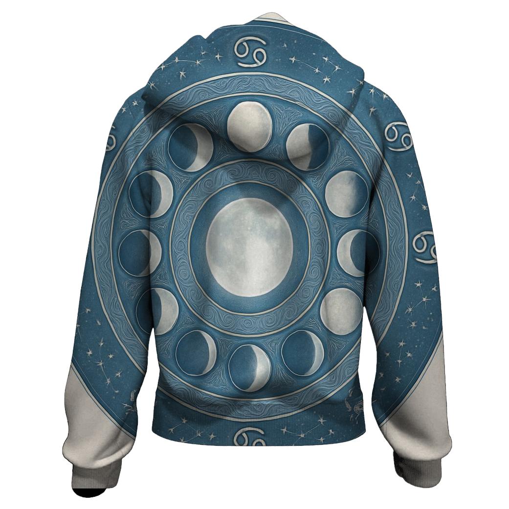Cancer Lunar Tides Mandala custom hoodies
