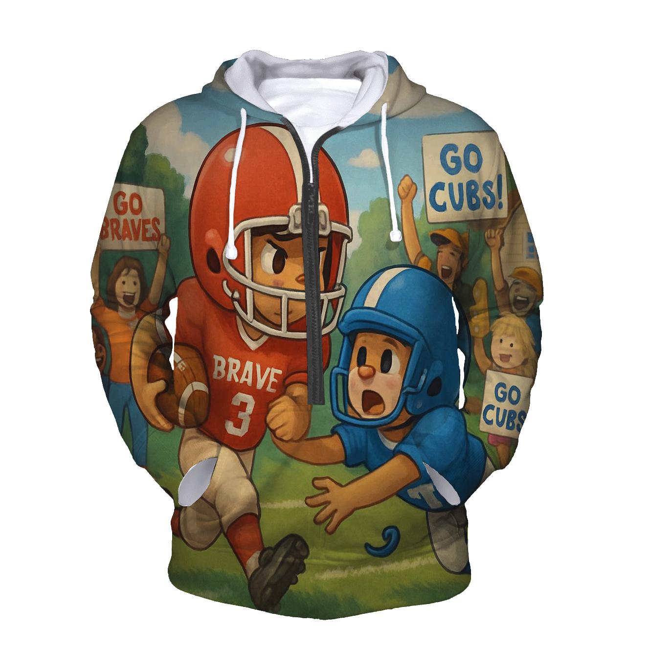 Youth League Heroic Clash Braves Vs Cubs printed hoodies
