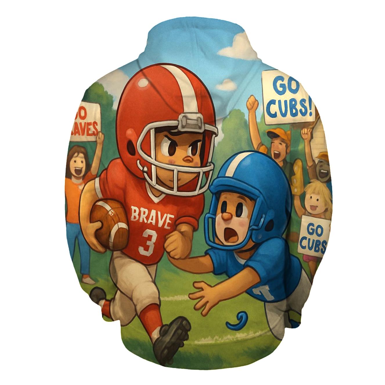 Youth League Heroic Clash Braves Vs Cubs printed hoodies