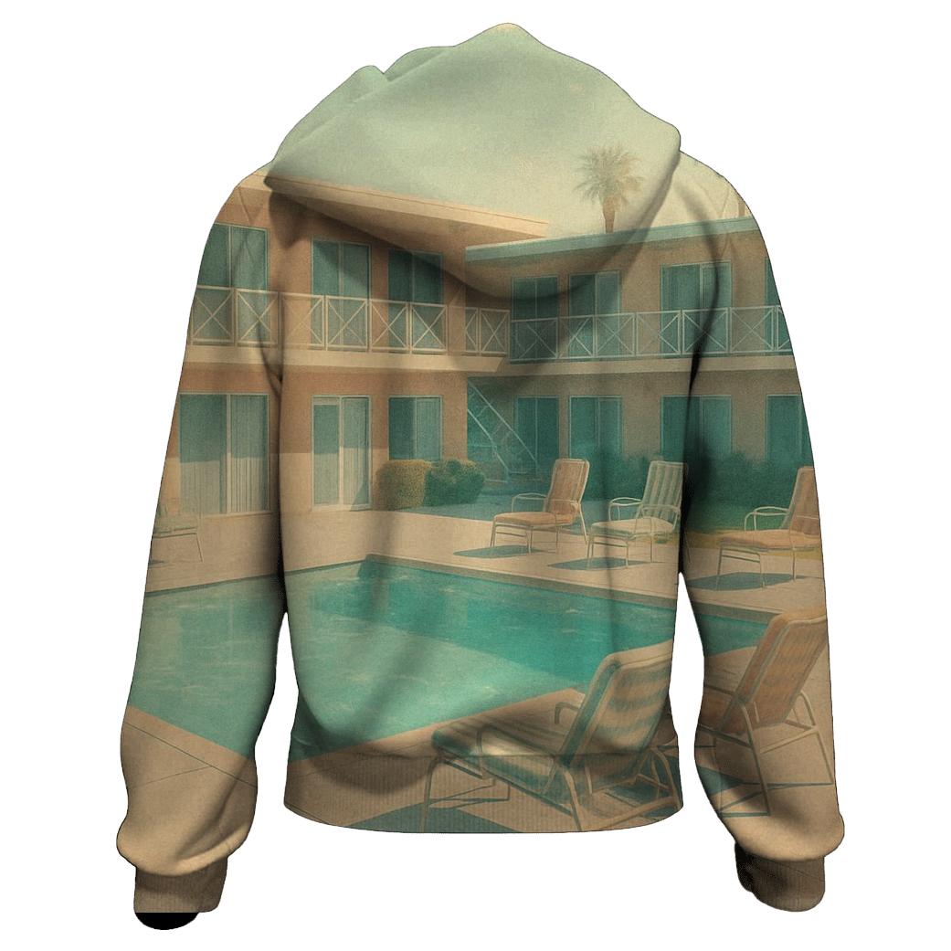 Retro Motel Poolside Afternoon hoodies fashion